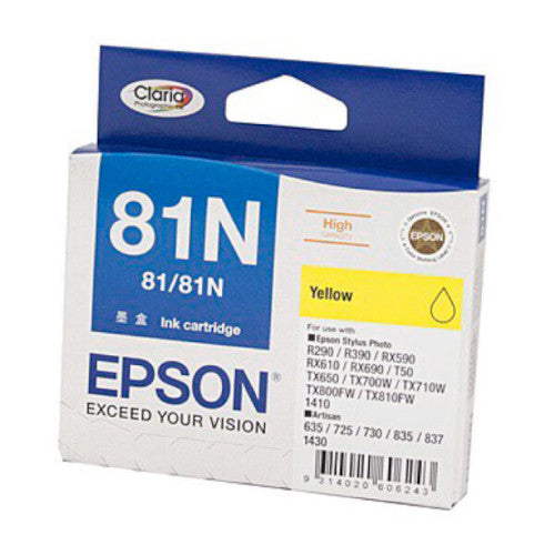 Epson 81N Yellow Ink Cartridge C13T111490