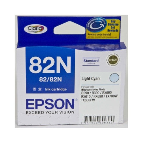 Epson C13T112590 (82N) Light Cyan Ink Cartridge
