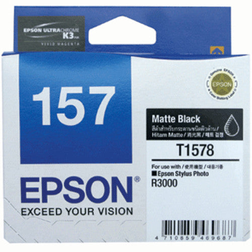 Epson 157 T1578 Matte Black Genuine Ink Cartridge C13T157890