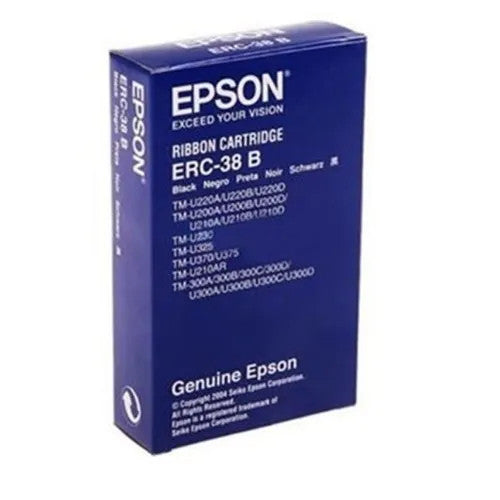 Epson ERC-38 Ribbon - Black - Dot Matrix - 10 / Pack C43S015377