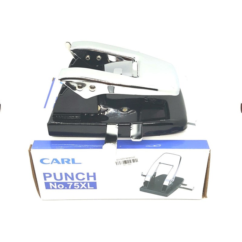 Carl No. 75XL Heavy Duty Extra Large Puncher Black