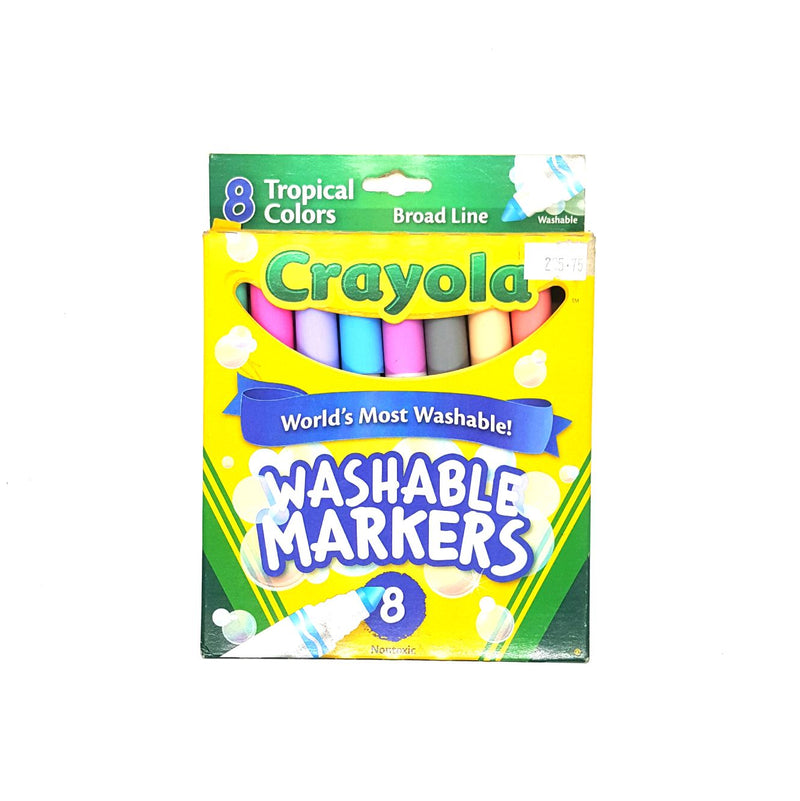 Crayola Washable Markers 8 Tropical Colors Broad