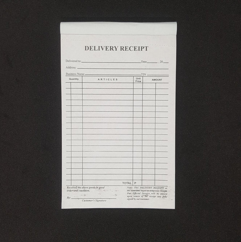 Delivery Receipt Duplicate