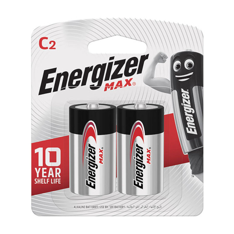 Energizer Max C Alkaline Batteries (2's)