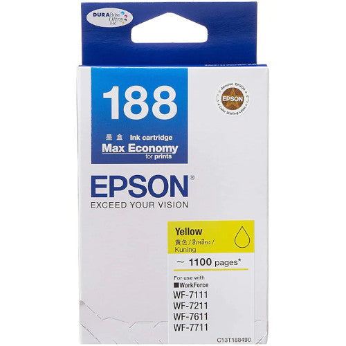 Epson T188 Genuine Inks 188 Yellow