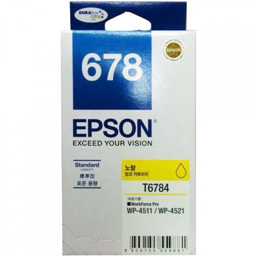 Epson T678490 Inkjet Cartridge Yellow