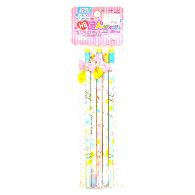 HB Pencil Set Pastel Blue Pink White