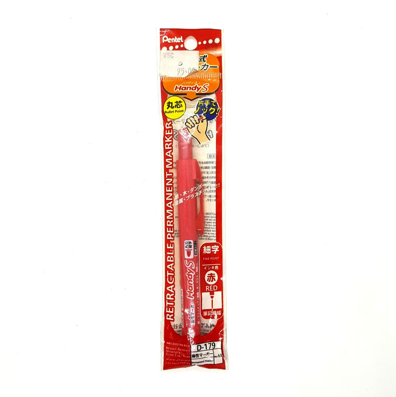 Handy S Stationary Marker Retractable Pentel Pen Red