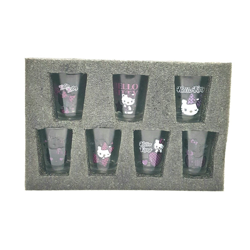 Hello Kitty Mini Glass 7pcs Black