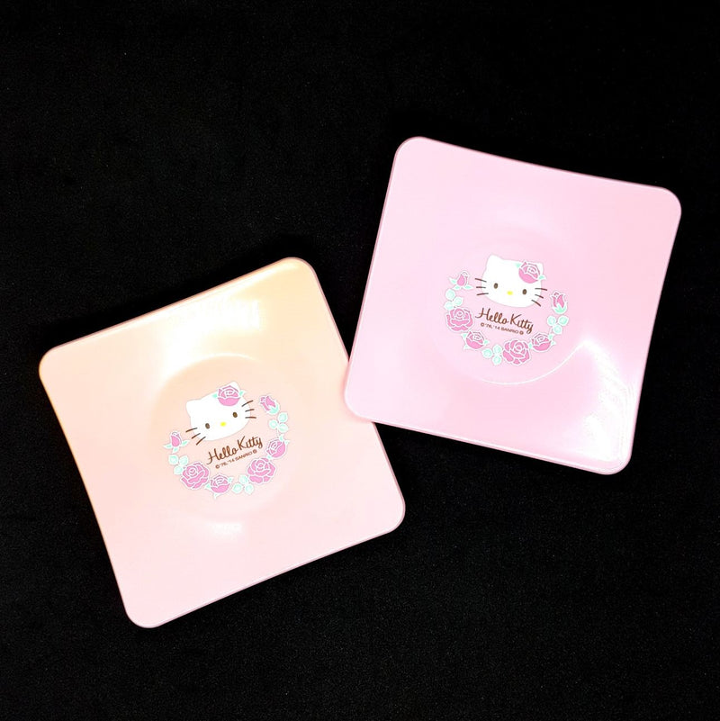 Hello Kitty Square Plate Pink