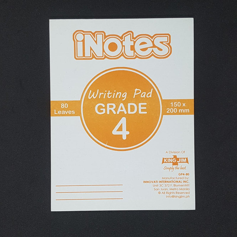 Inotes Grade 4 Pad 80 Leaves