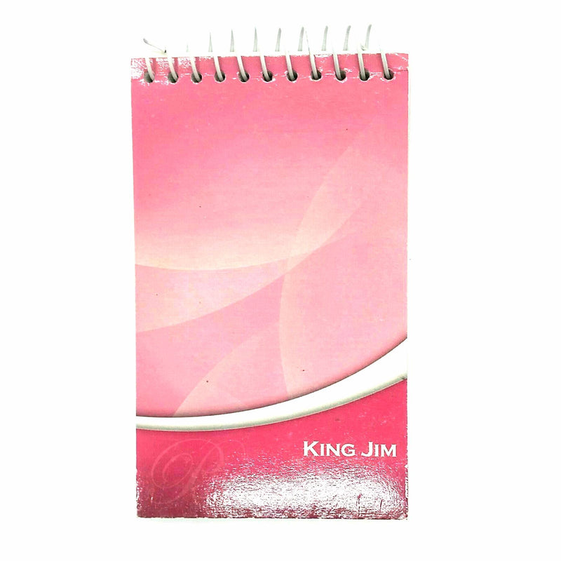 King Jim Board Cover Spiral Mini Notebook 123mmx74mm 80 sheets