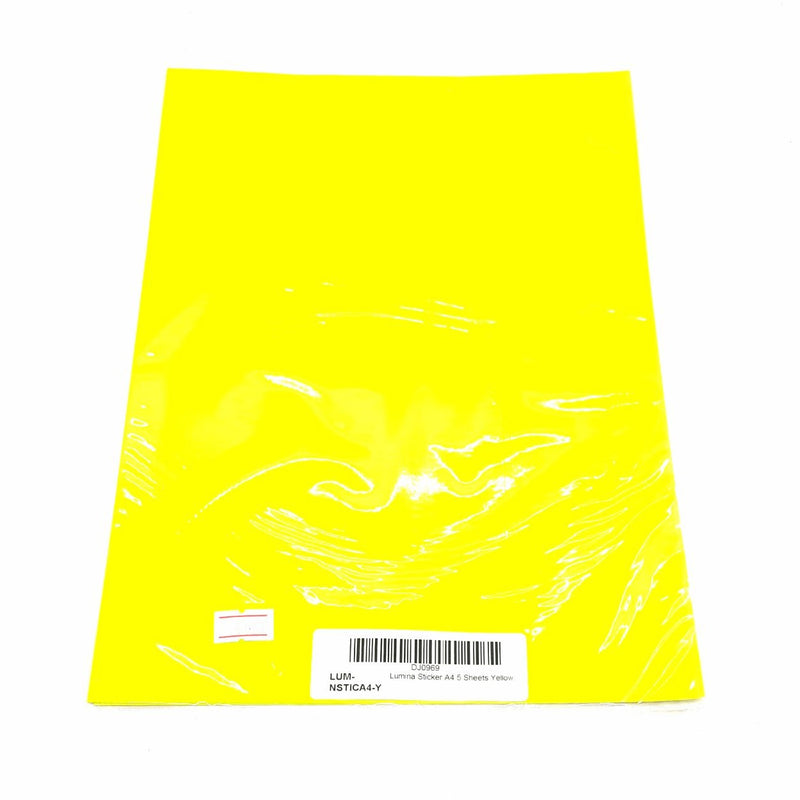 Lumina Sticker A4 5 Sheets Yellow