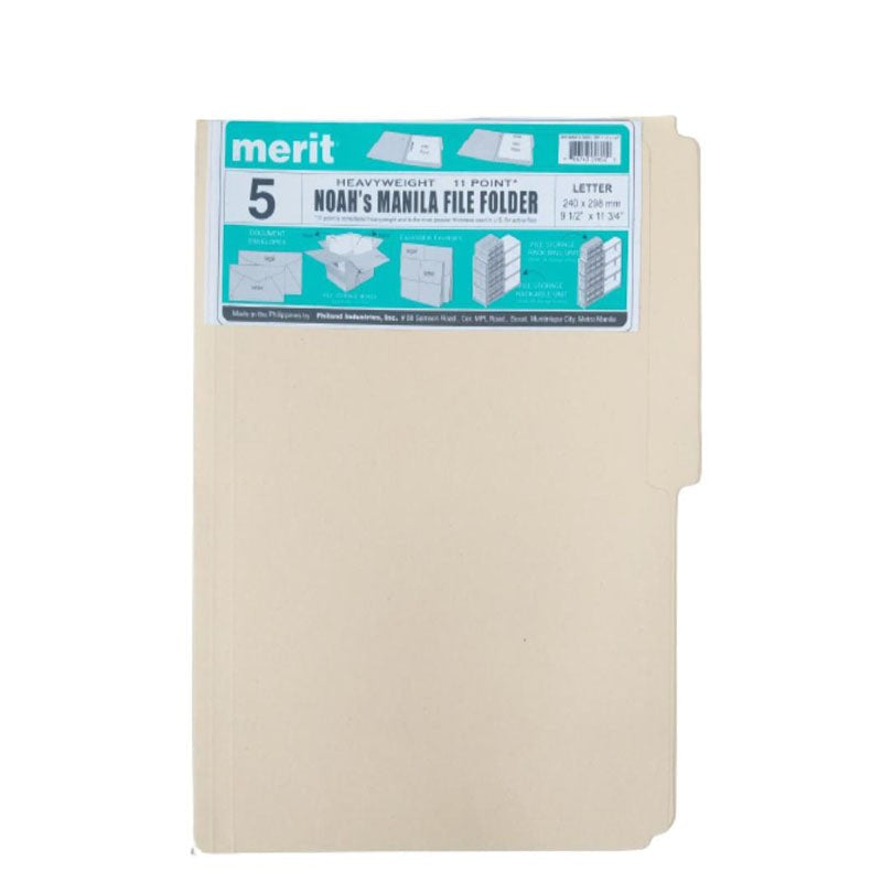 Merit Noah's Manila File Folder Short 5s (US-Folder)