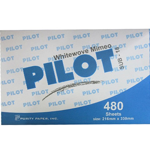 Mimeo Whitewove Pilot Sub-18 480 Sheets Long