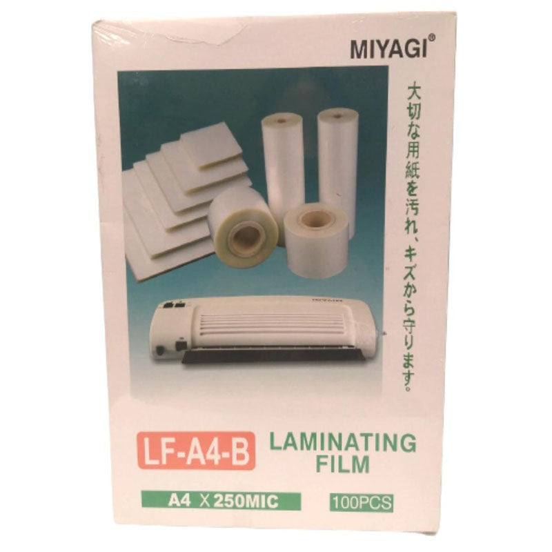 Miyagi Laminating Film A4 Size 250 microns 100pcs/pack