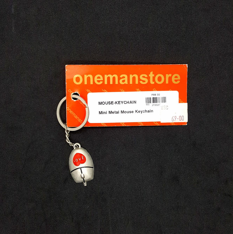 Onemanstore Mini Metal Mouse Keychain