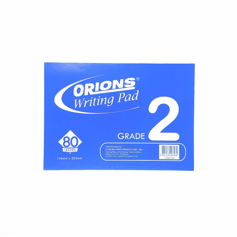 Orions Writing Pad paper Grade 2