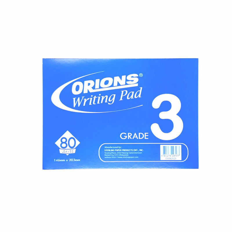 Orions Writing pad Paper Grade 3