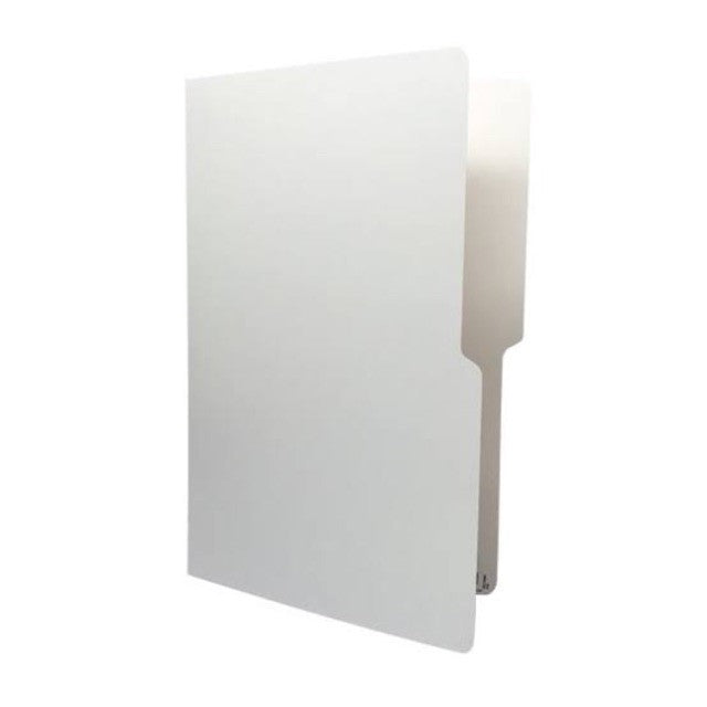 Plastic Folder Long White