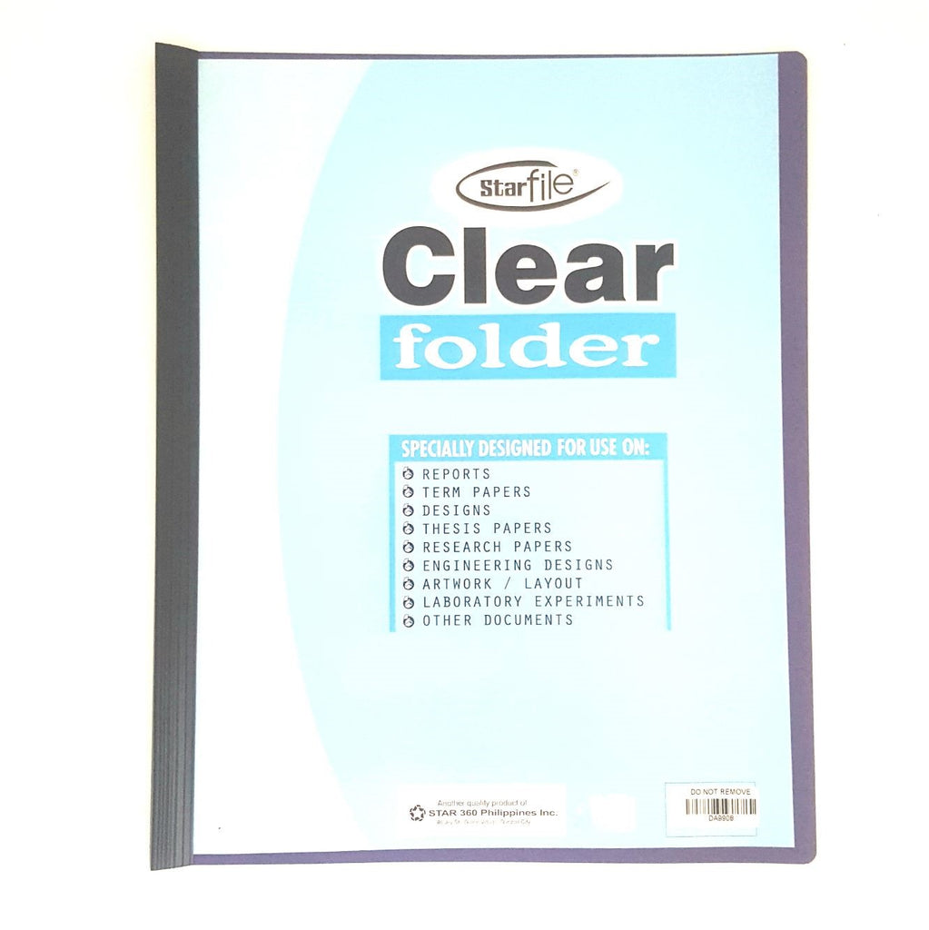 Starfile Deep Color Clear Slide Folder 8 1/2x11