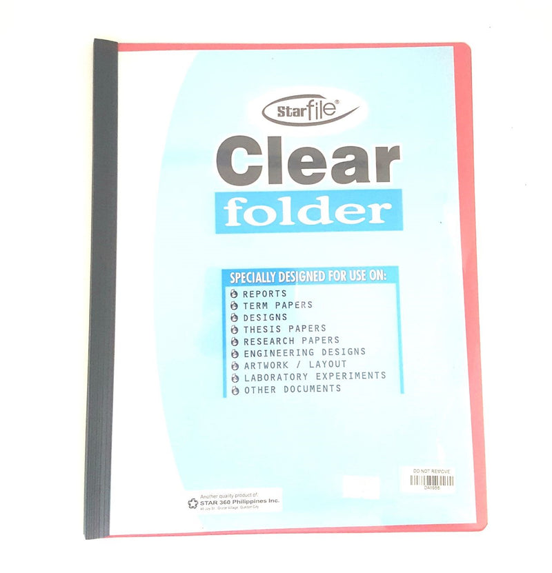 Starfile Deep Color Clear Slide Folder 8 1/2x11