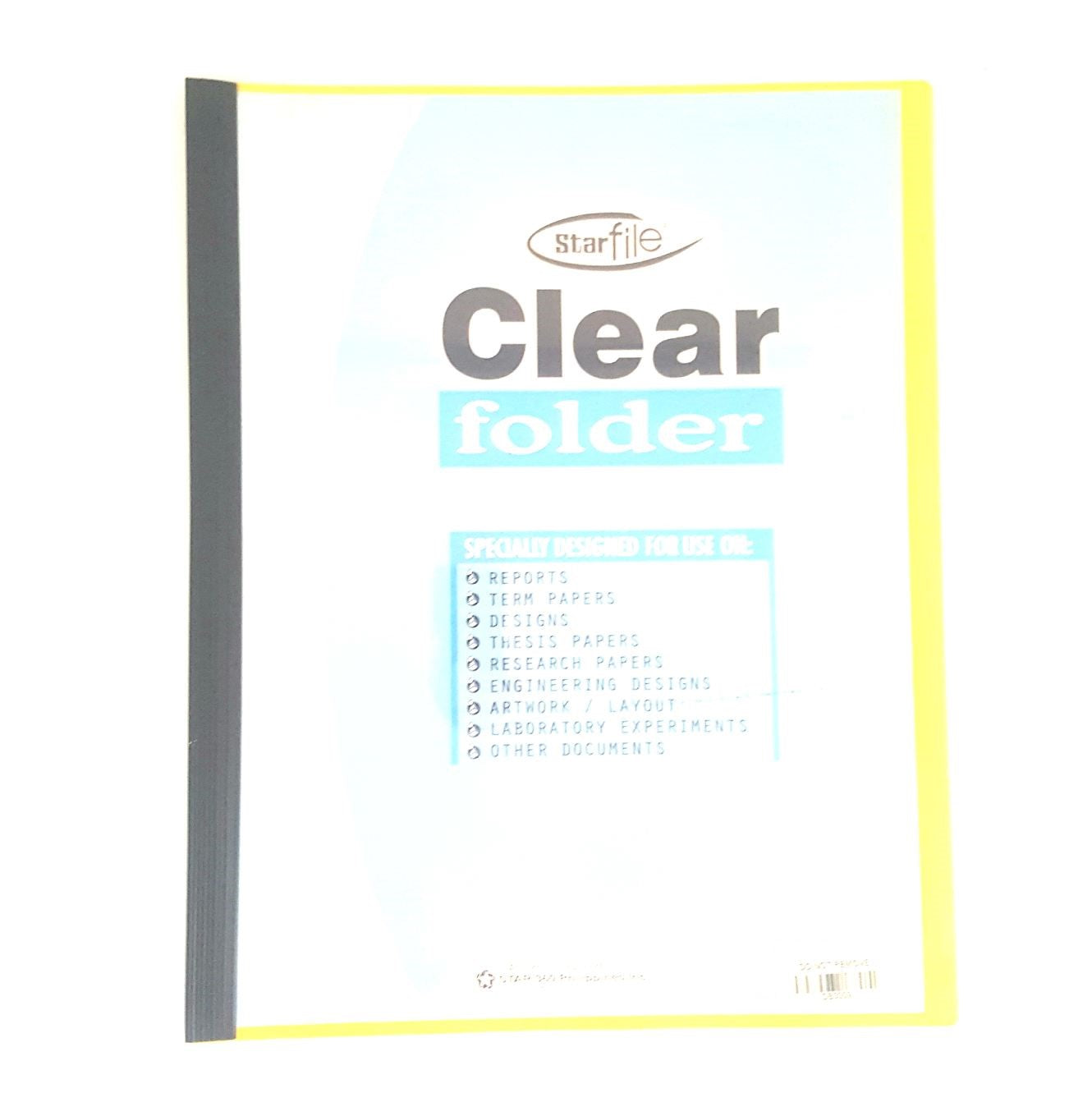 Starfile Deep Color Clear Slide Folder 8 1/2x11