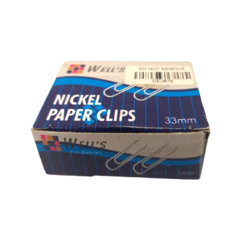 Well's Nickel Paper Clips