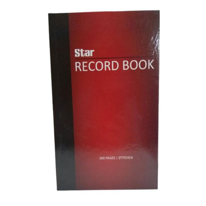Star Stitched Record Book (Red)