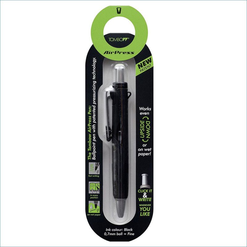 Tombow Airpress Pen - stylo-bille rétractable - rechargeable - pointe 0,7mm  - Schleiper - e-shop express