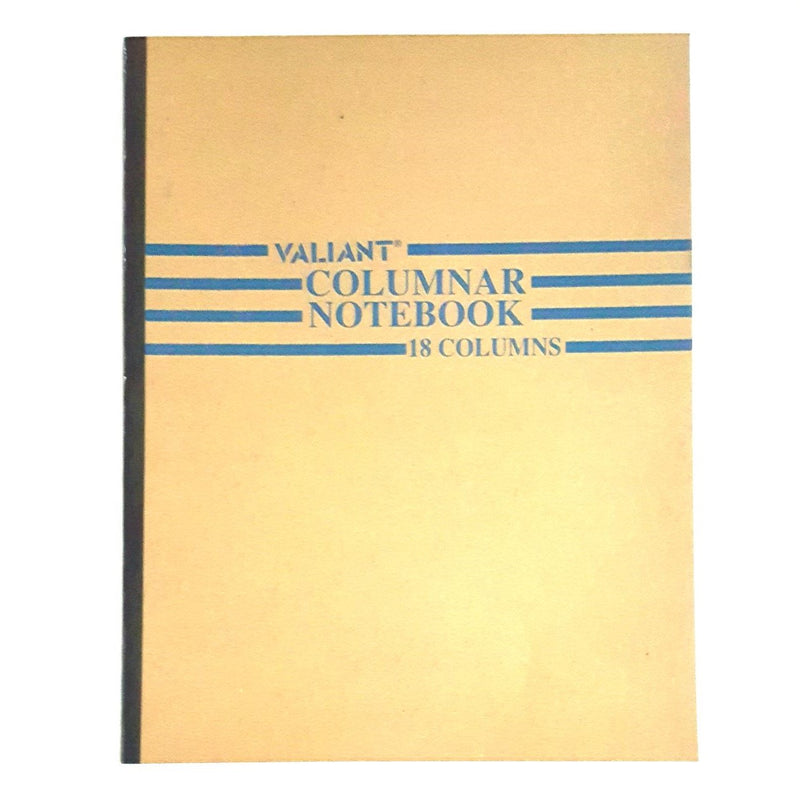 Valiant Columnar Notebook 18 Columns