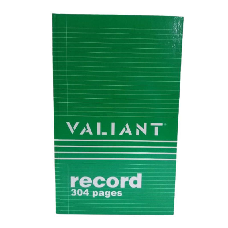 Valiant 304 Pages Record Book (Green)
